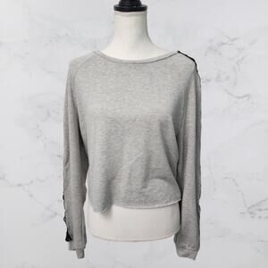 Hot Topic Crop Long-sleeved Shirt Lace up Sleeves NWT Small